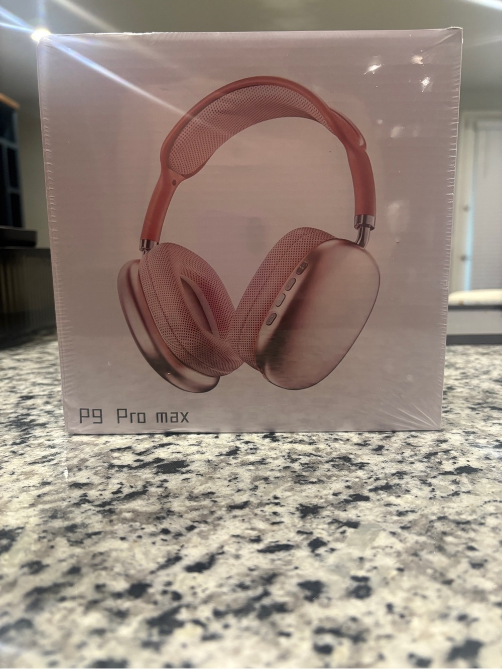 P9 Pro Max Over-Ear Wireless Headphones - Rose Gold